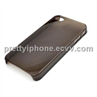 Iphone4 plastic case-clear black