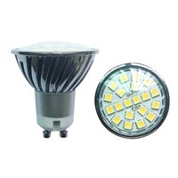 LED spotlight with 5050 SMD, MR16/GU10/E27/E14/E12 base available, 350/320lm120 beam angle