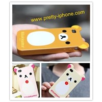 Lovely rilakkuma silicone case for iphone 4 with TPU