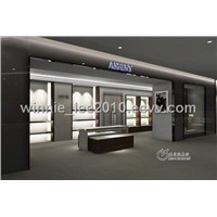 MDF display rack for shoes and bag shop