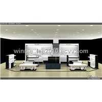 MDF display stand in leather shop