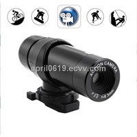 Mini portable rainproof helemt cam