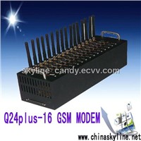 Multi- socket GSM MODEM 16 ports wavecom module Q24plus