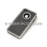 New Green Drill With High Quality  Leather Case For Iphone4g
