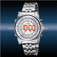 New WEIDE Luxury Date Day Analog Red LED Display Men's Sports Quartz Wrist Army Watch