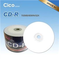 OEM Printable Blank CD-R with 52x Running Speed, 700MB Memory and 80 Minutes Playing Time