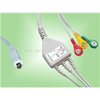 One-Piece Series ECG Cable With Leads