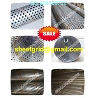 Perforated spiral welded tube