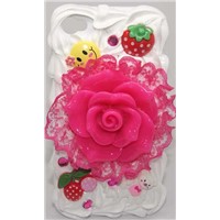 Pink-White Cream case for iphone