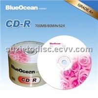 Printable Blank CD-R with 52x Running Speed/700MB Memory/80 Minutes Playing Time/OEM Orders Welcomed