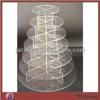 Round Circle 7-Tier Acrylic Pastry Cake Display Rack