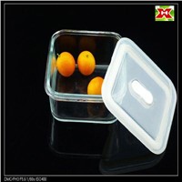 Square glass food storage container 540ML