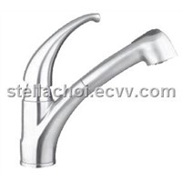 Stainless Steel Pull-out Faucet/Tap/Mixer suitable for Kitchen and Bathroom