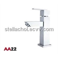 Stainless Steel Square Basin Faucet / Basin Tap