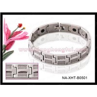 Titanium &amp;amp; Stainless steel energy bracelet for christmas gift