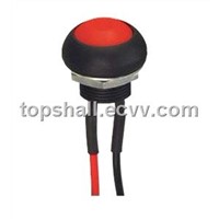 Total plastic illuminated IP68 waterproof reset momentary contact switch