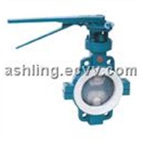 Type&amp;quot;A&amp;quot; plastic lined butterfly valve(midline)