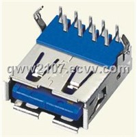 USB 3.0 A female DIP 90  degrees