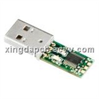 USB PCB with 1.2mm Thickness Enig Finishing