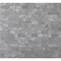 White Freshwater Shell Tiles with brick design