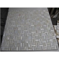 White Freshwater Shell Tiles with convex surface