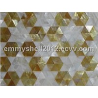 Yellow  lip & Freshwater mixed shell mosaic tiles