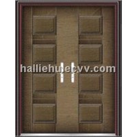 aluminum casting door with square patterns