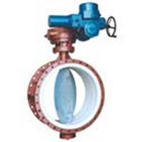 anti corrosive flange connection plastic lined butterfly valve
