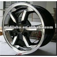 black alloy wheel rims