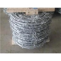 galvanized    barbed   wire