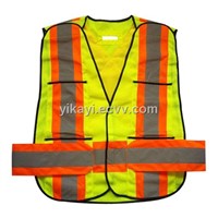 high visibility reflective safety jacket