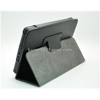 leather case with a support bracket for kindle fire
