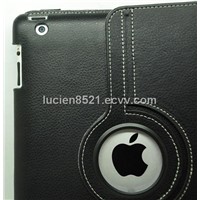 magnetic cover for closing, leather case for ipad3