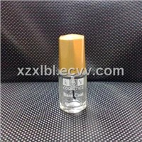 nail polish glass bottle with golden cap