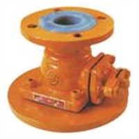 plastic lined put inlet ball valve