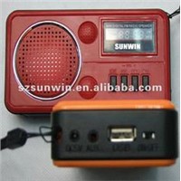 portable wireless speaker with FM radio