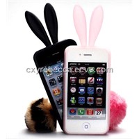 rabbit shaped silicone case for iPhone 4G, 4S