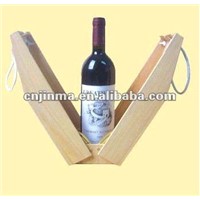 recycle wooden wine glasses gift box