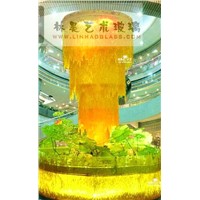 sell art glass-stacked glass for hotel/home decoration
