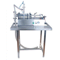 semi-automatic liquid and paste filling machine