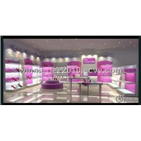 shoes display furniture with led lighting in shoes shop