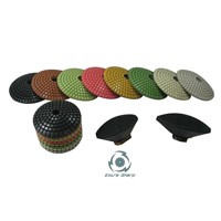 wet convex polishing pads