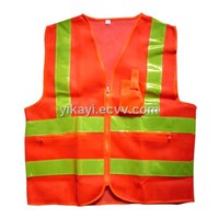 zipper closure safety vest