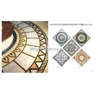 marble mosaic floor medallion
