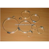 American type worm driver stainless steel hose clamps