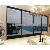 Quality RDRL-150S heavy duty sliding door with inner electric blind