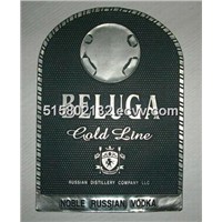 Stannum Label,wine label,metal label , beluga wine label