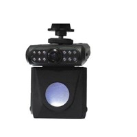 12 lights car recorder camera with motion detect function and support infrared hd