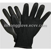 13 Gauge Palm Fit Gloves Coated with Black PU