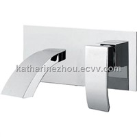 2012 Simple Style Bathroom Wall-mount Mixer &amp;amp; Faucet